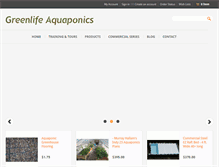 Tablet Screenshot of greenlifeaquaponics.com